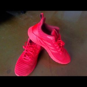 Red adidas low-tops size 11